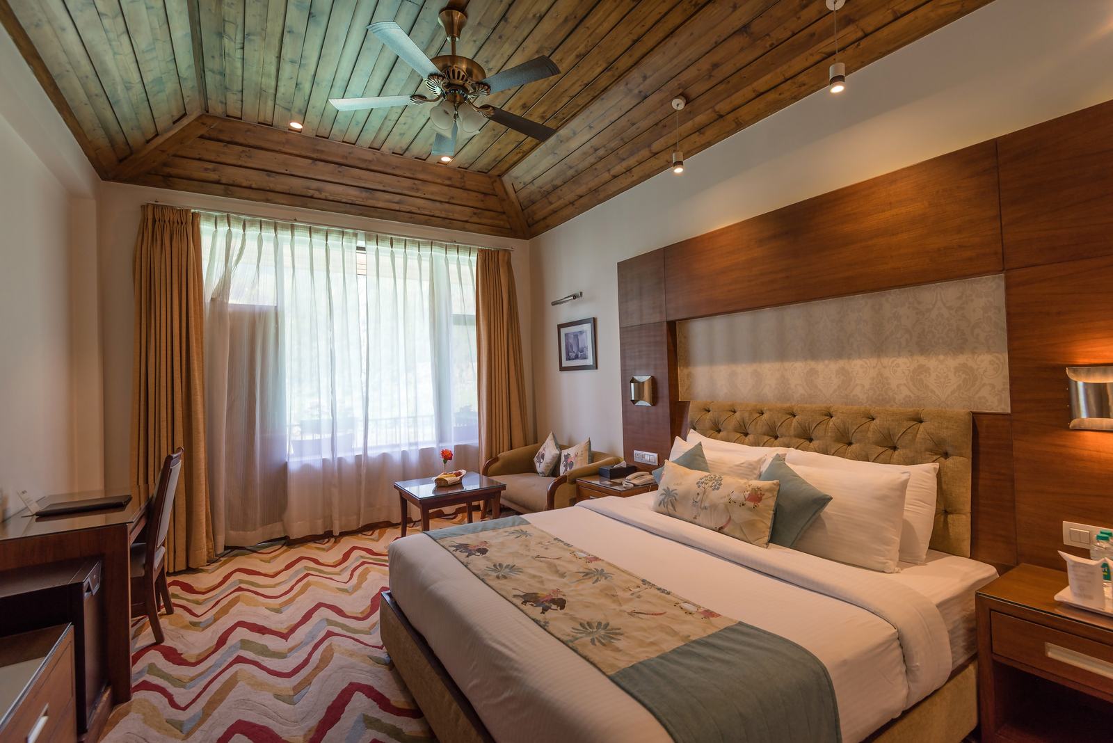 Luxury Room with timber ceiling